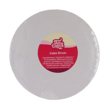 Cake Board Round 228mm (9") / Thickness 12mm - White
